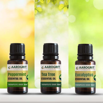 Summer Savior – Peppermint, Tea Tree & Eucalyptus Essential Oil Combo for Cooling & Odor Control