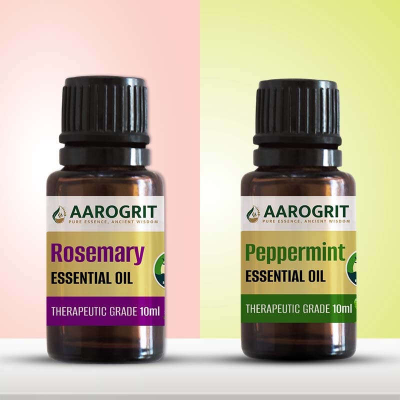 Brain Freeze – Rosemary & Peppermint Essential Oil Combo for Focus & Energy