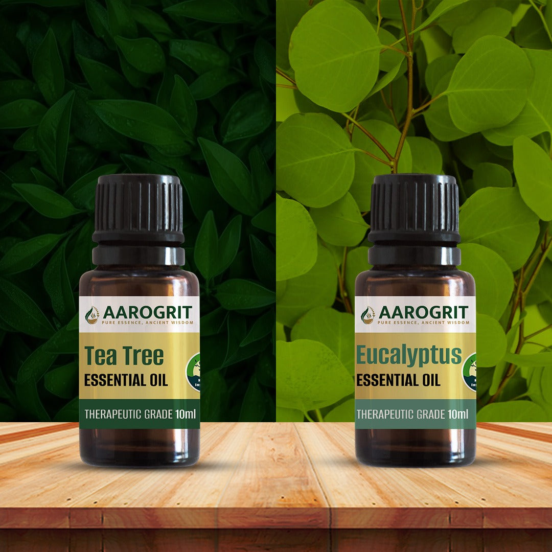 Detox Drip – Tea Tree & Eucalyptus Essential Oil Combo for Sinus Relief & Air Purification